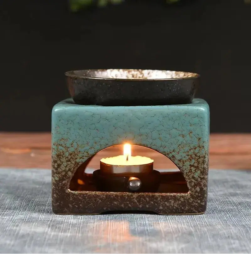 Veille Parfumée Lampe Arôme en Céramique Rétro