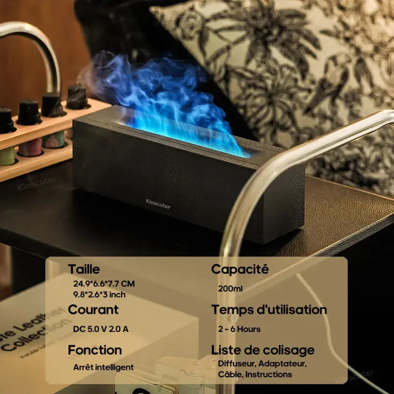Diffuseur d’Huiles Essentielles Effet Flamme