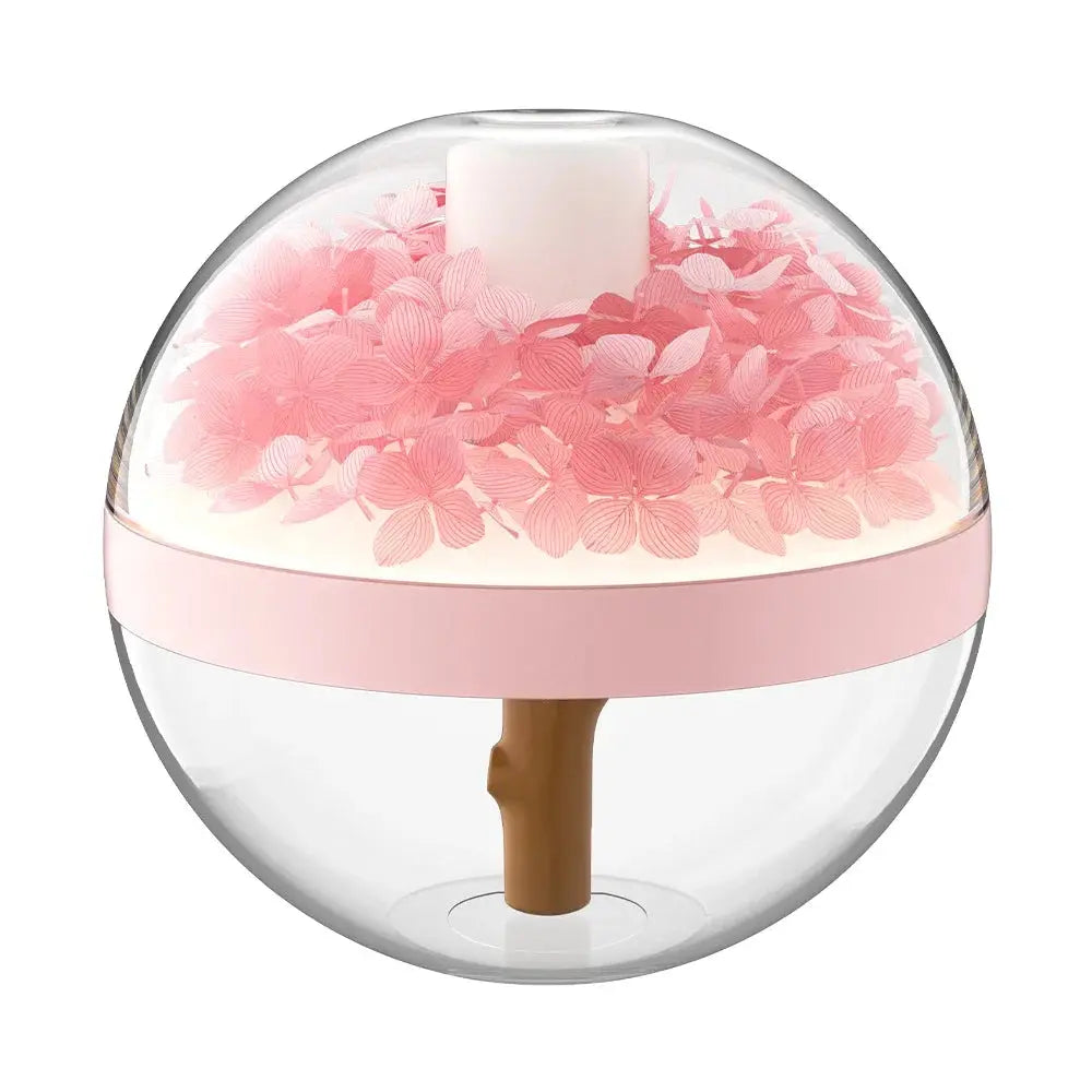 Diffuseur d’Huiles Essentielles USB Rechargeable Effet Fleurs & LED