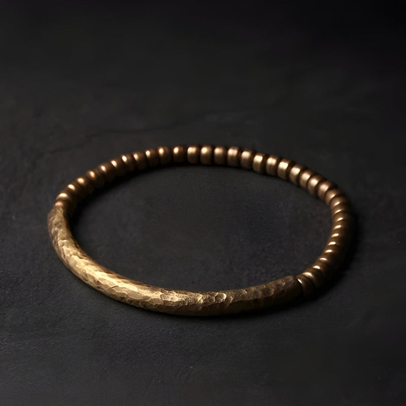 Bracelet en Cuivre avec Oeil de Tigre