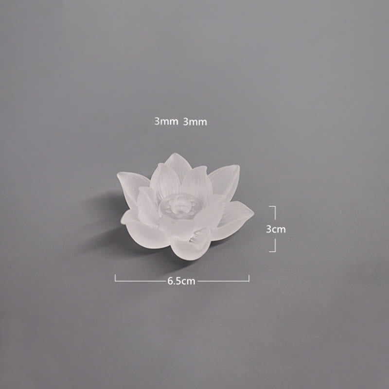 Porte-Encens Lotus Blanc en Cristal Liuli – Méditation & Sérénité