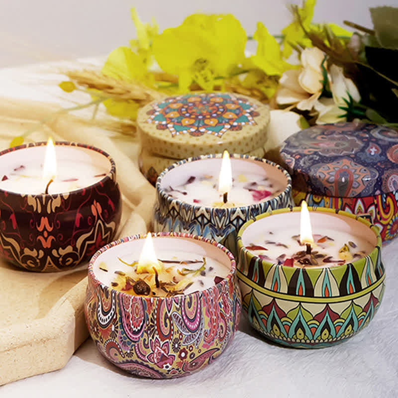 Bougie Spirituelle en Cire de Soja pour Méditation et Rituels