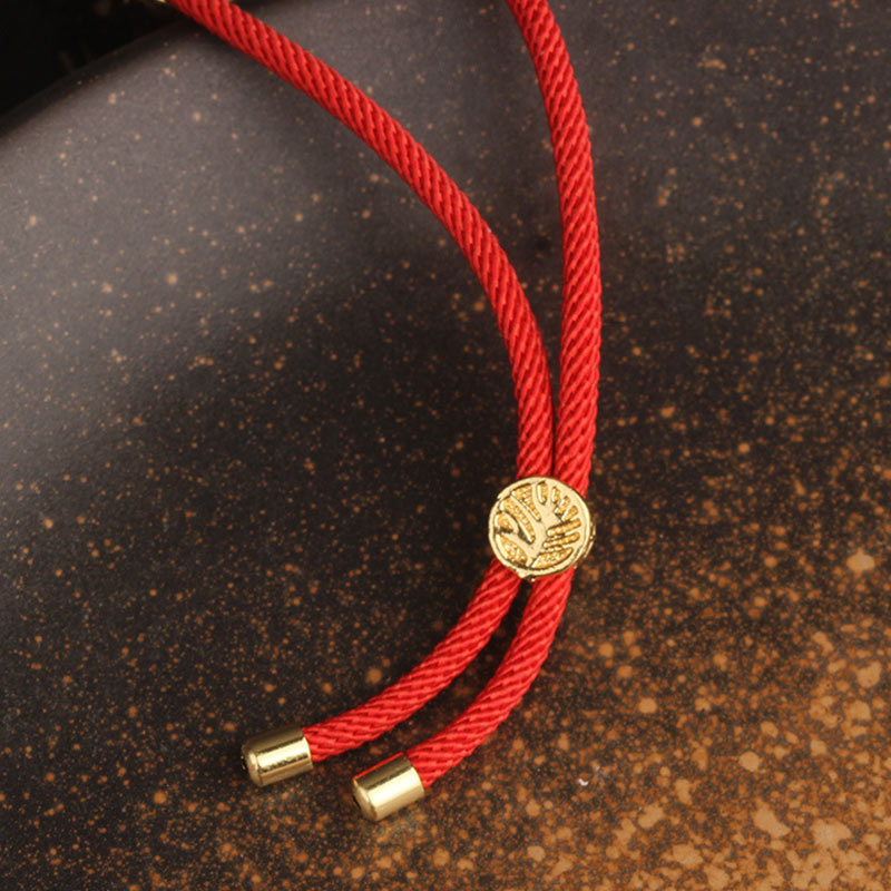 Collier-Bracelet Porte-Bonheur en Cuivre & Zircon (Bijou 2-en-1)