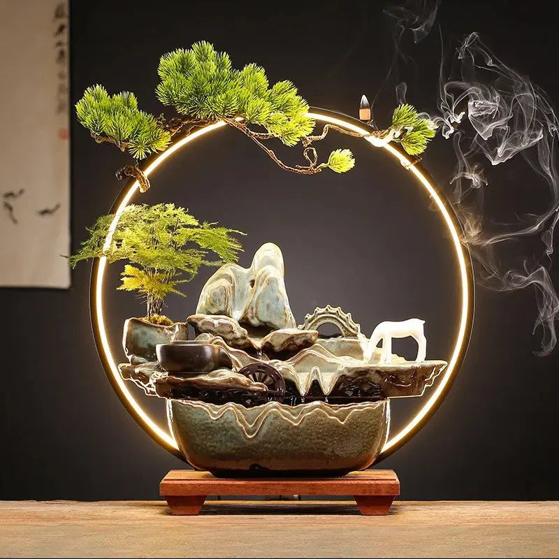 Flux Harmonie · Fontaine d’Encens LED Feng Shui