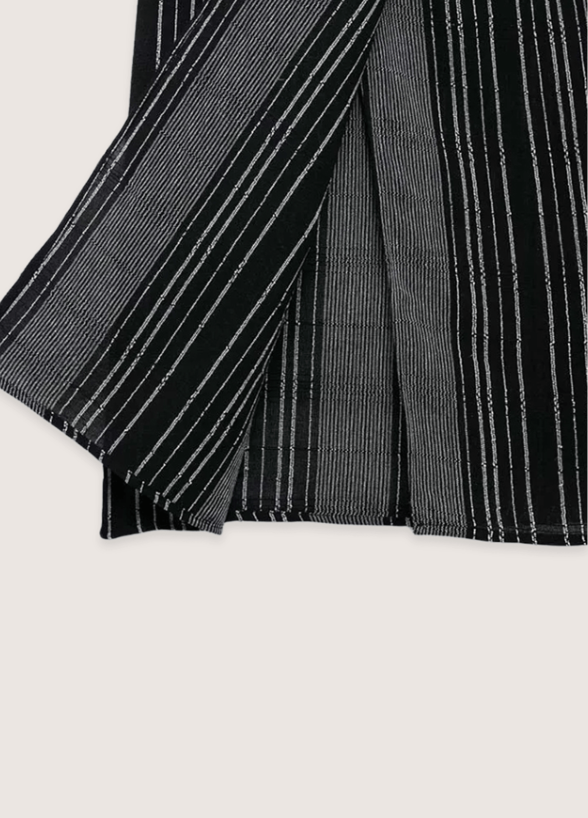 Kimono femme coton motif rayure noir – Shima