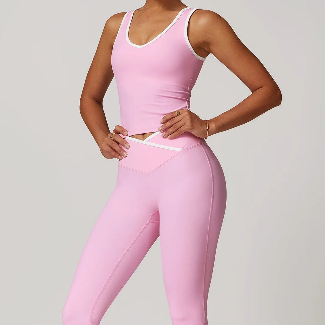 Ensemble Yoga Respirant Moderne en Nylon