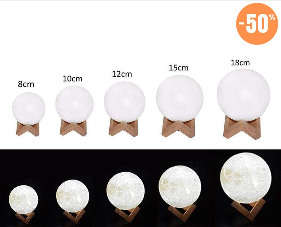 Exclusivité Lampe Lune 3D
