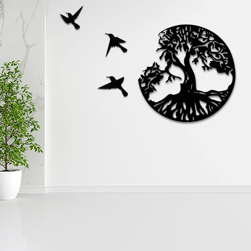 Arbre de vie Oiseaux Création Art mural