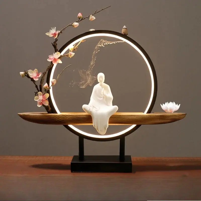Souffle Sakura · Porte-Encens LED Fleur de Cerisier