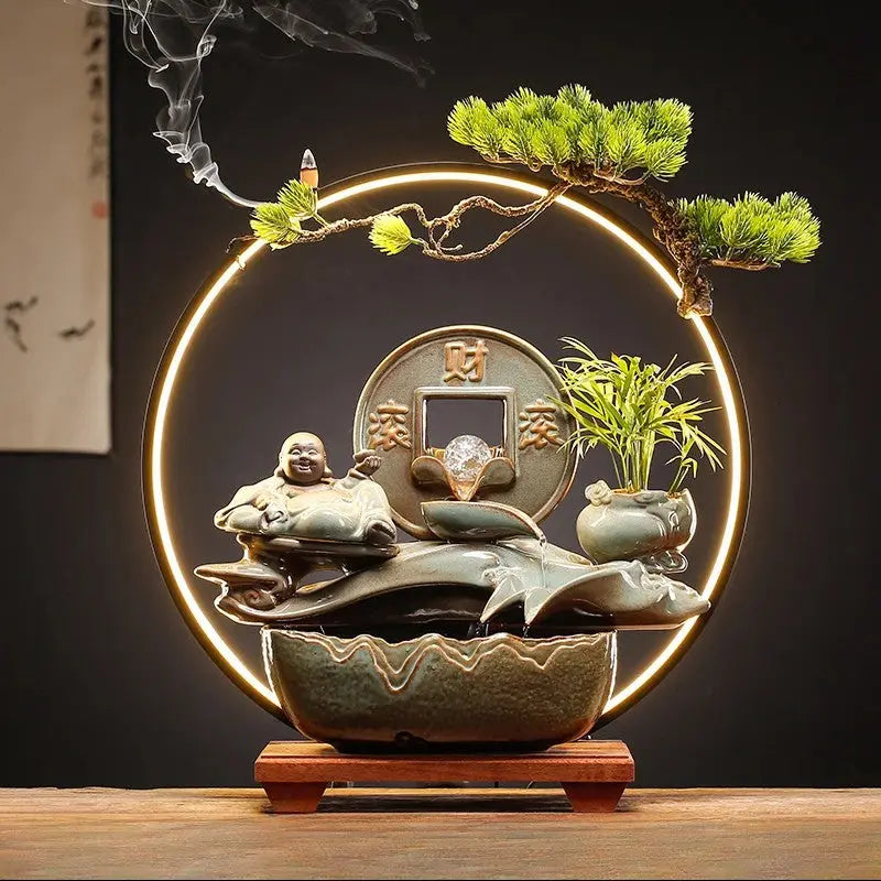 Flux Harmonie · Fontaine d’Encens LED Feng Shui