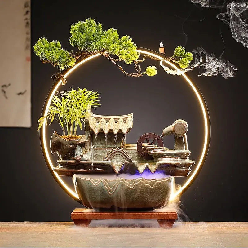Flux Harmonie · Fontaine d’Encens LED Feng Shui