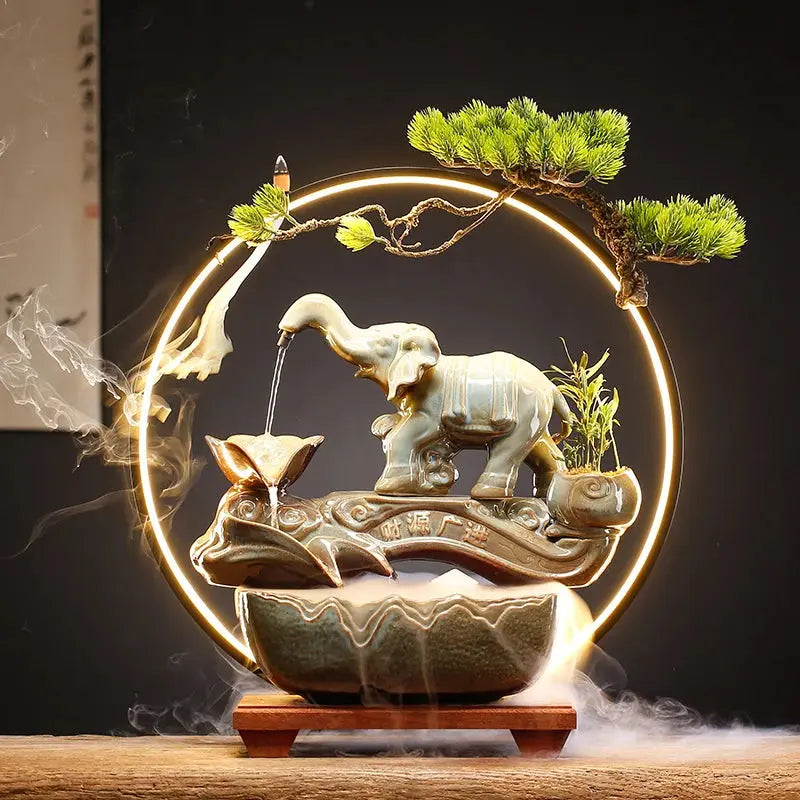 Flux Harmonie · Fontaine d’Encens LED Feng Shui