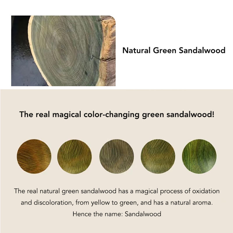 Bracelet Lotus en Bois de Santal Vert – Sérénité & Ancrage Naturel