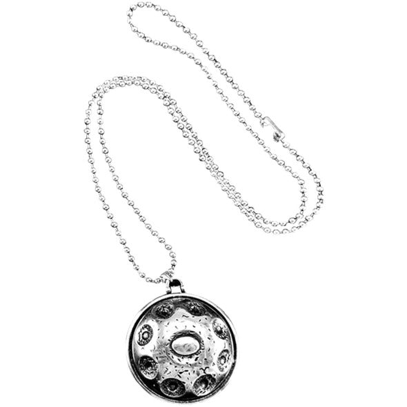 Pendentif Handpan Argenté – Collier Musical & Spirituel Unisexe