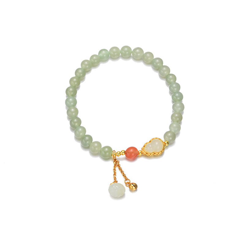 Bracelet Lotus Jade Hetian & Argent 925 – Abondance & Élégance