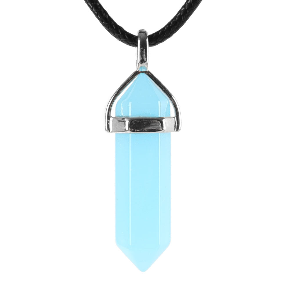 Pendentif Chakra Hexagonal en Pierre Naturelle (38 mm)