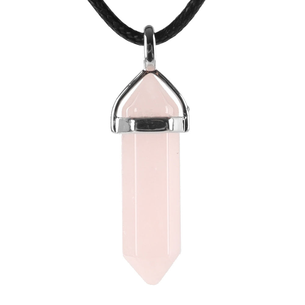 Pendentif Chakra Hexagonal en Pierre Naturelle (38 mm)