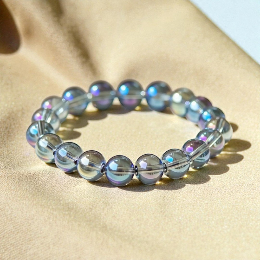 Bracelet Énergie Céleste en Aqua Aura