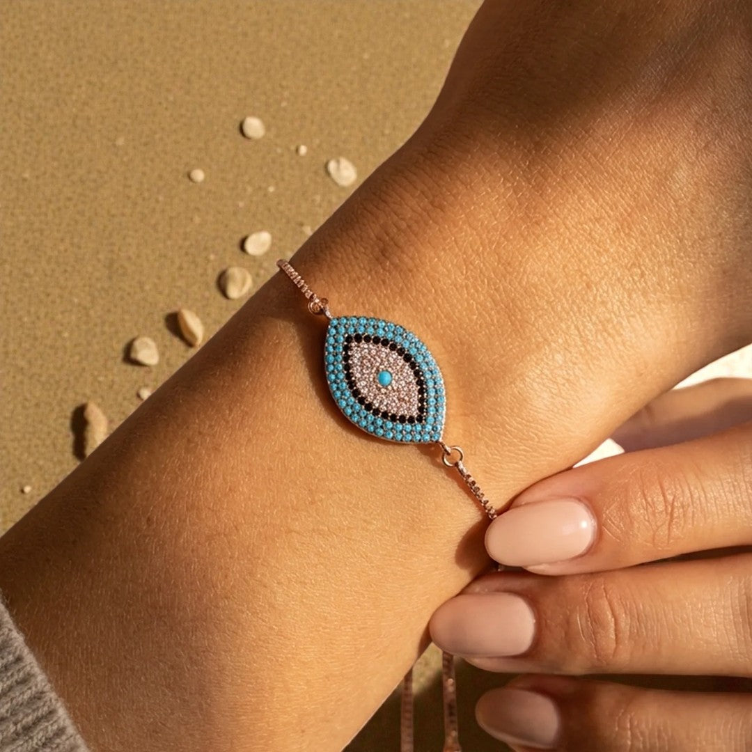 Bracelet Oeil Bleu - Protection du Mauvais Œil