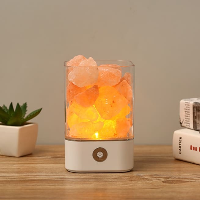 Lampe de Sel de l’Himalaya – Lumière douce & ambiance apaisante