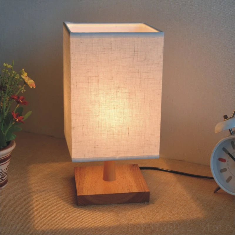 Lampe de table Zen LED – Socle Bois & Lumière Apaisante