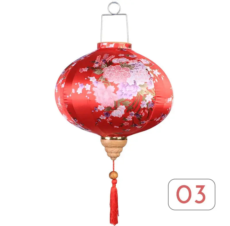Lanterne Murale Japonaise en Soie Traditionnelle