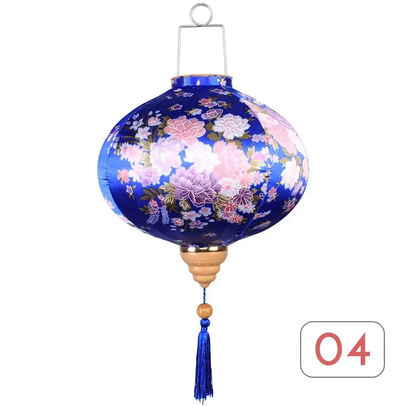 Lanterne Murale Japonaise en Soie Traditionnelle