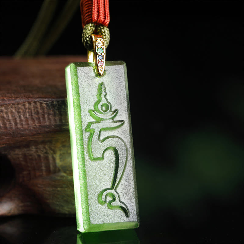 Collier Cristal Liuli Tara Verte ou Bouddha Médecine