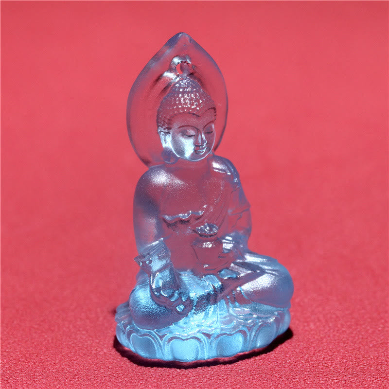 Collier Bouddha en Cristal Liuli Artisanal