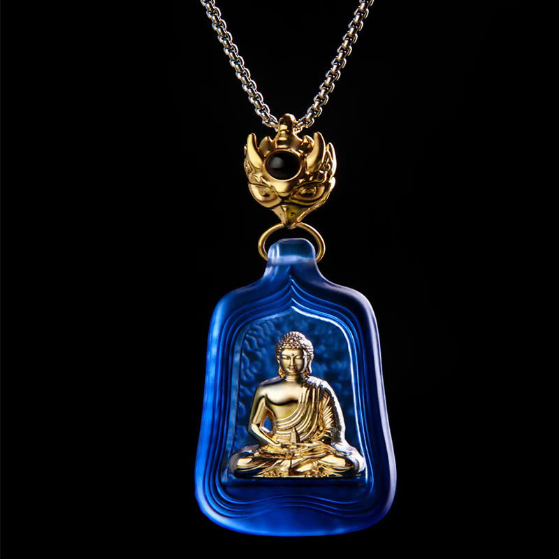 Collier Bouddha Médecine Cristal Liuli 48 mm