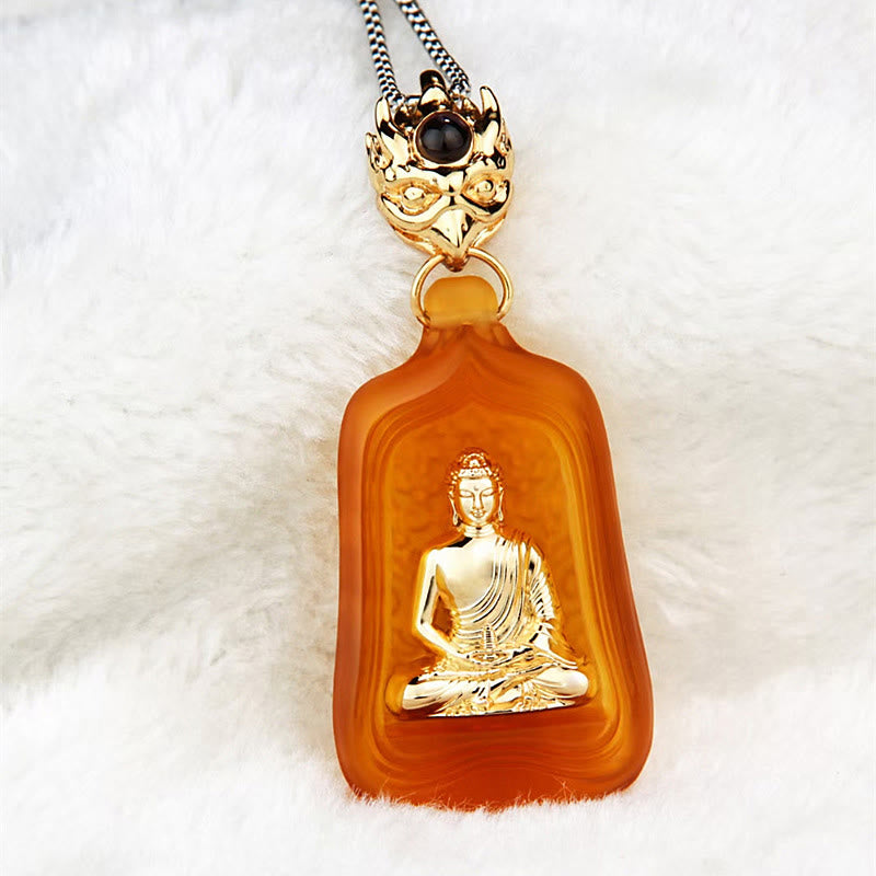 Collier Bouddha Médecine Cristal Liuli 48 mm