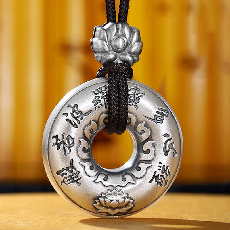 Collier Lotus & Boucle de Paix Argent 999 – Harmonie & Équilibre