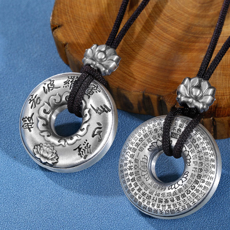 Collier Lotus & Boucle de Paix Argent 999 – Harmonie & Équilibre