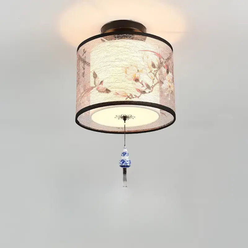 Plafonnier Asiatique LED Zen au Motif Lotus