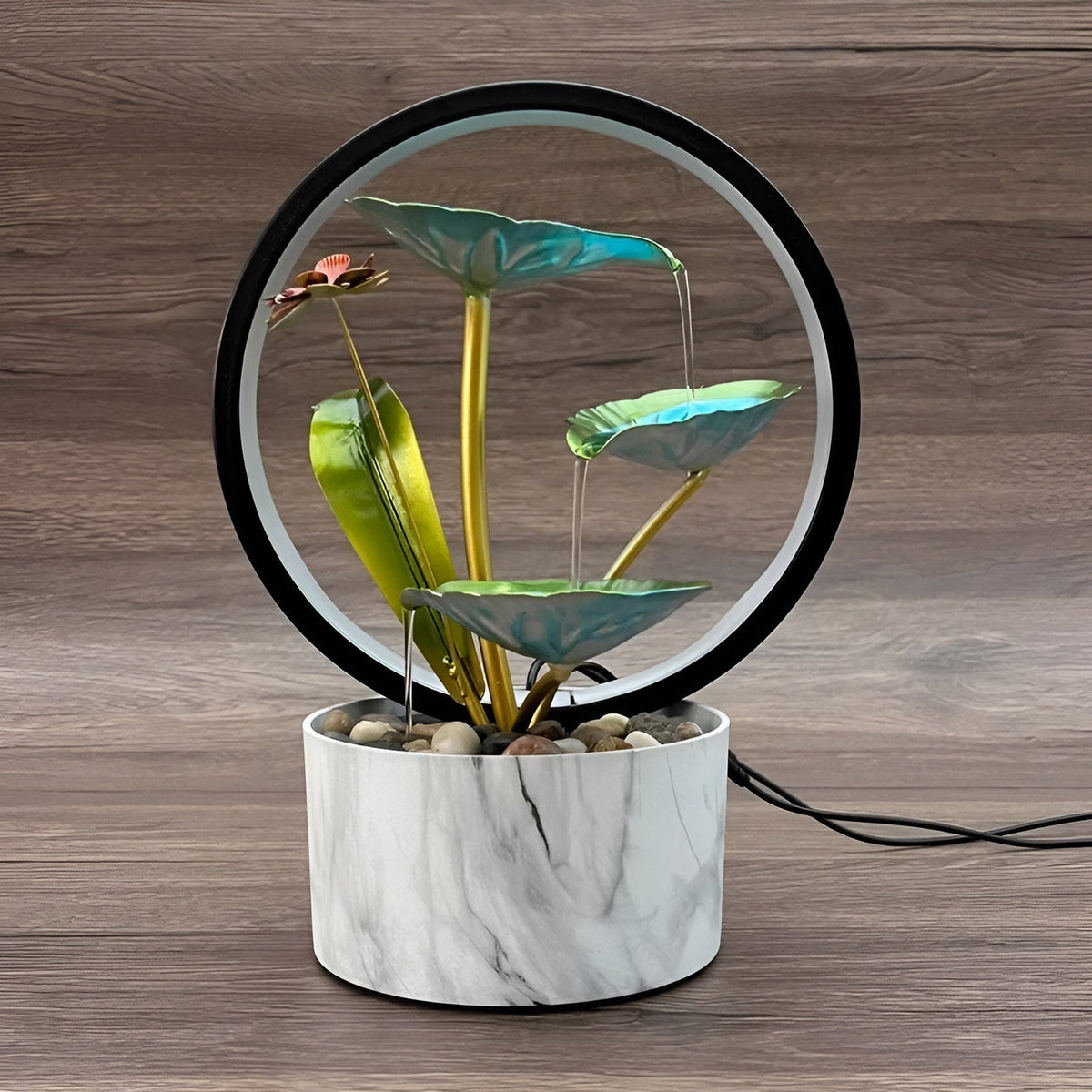 Lampe de Chevet – Éclairage Doux & Fonction Eau Apaisante pour Chambre & Salon