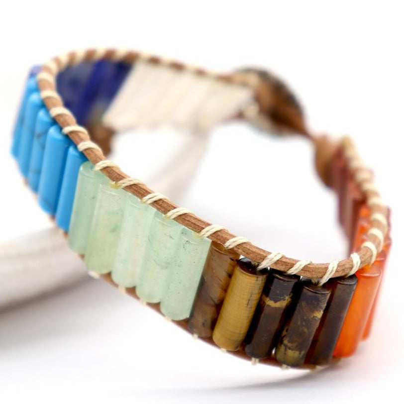 Bracelet 7 Chakras Ajustable 16-26cm