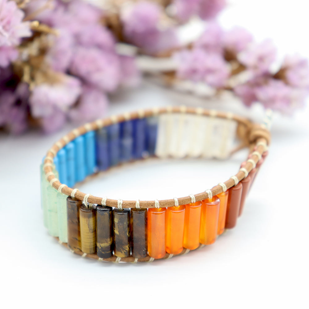 Bracelet 7 Chakras Ajustable 16-26cm