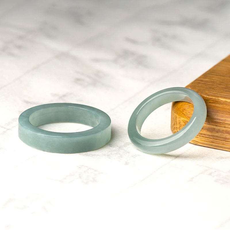 Bague Chance & Prospérité en Jade Naturel – Anneau Symbolique Unisexe