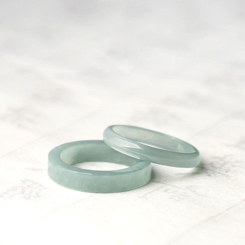 Bague Chance & Prospérité en Jade Naturel – Anneau Symbolique Unisexe