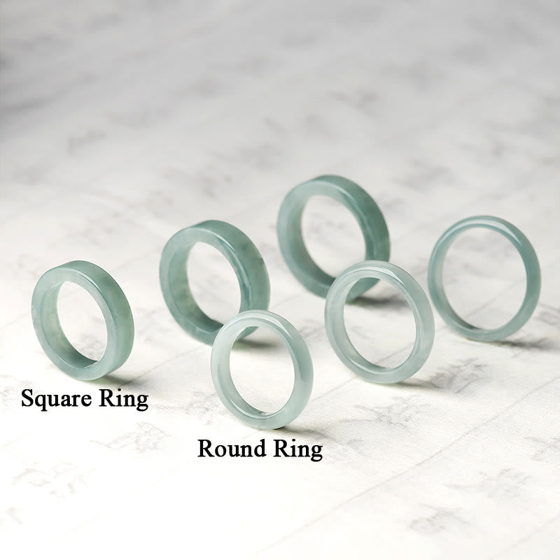 Bague Chance & Prospérité en Jade Naturel – Anneau Symbolique Unisexe