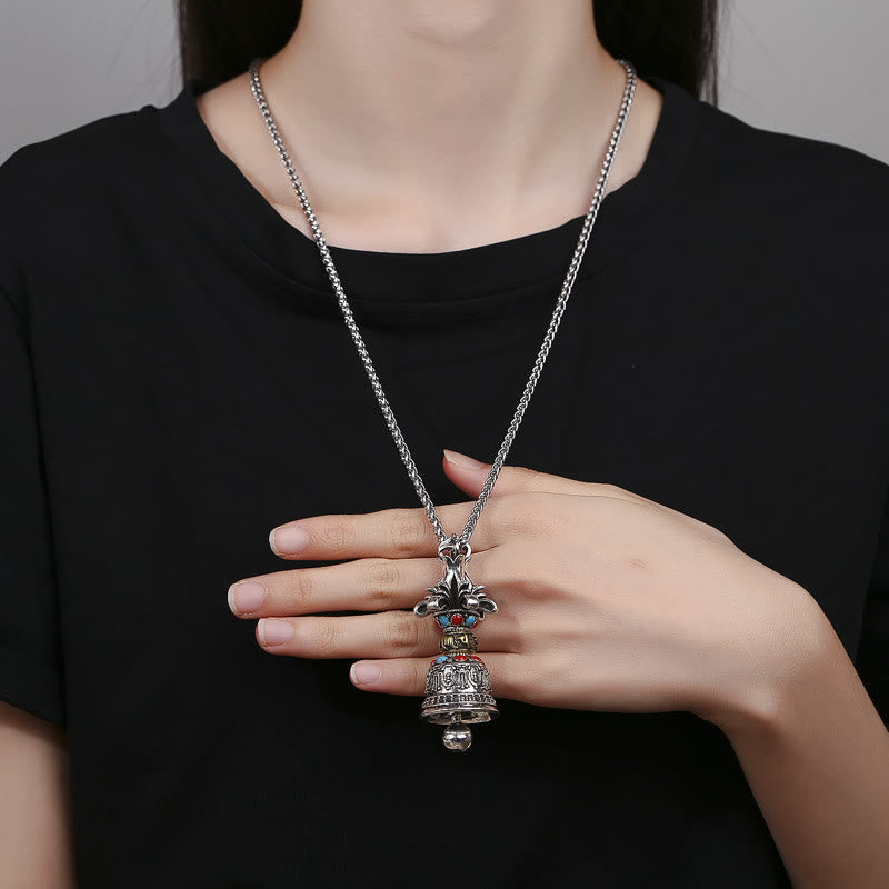 Collier Vajra Tibétain Om Mani Padme Hum en Cuivre