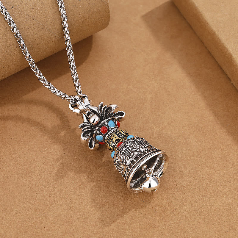 Collier Vajra Tibétain Om Mani Padme Hum en Cuivre