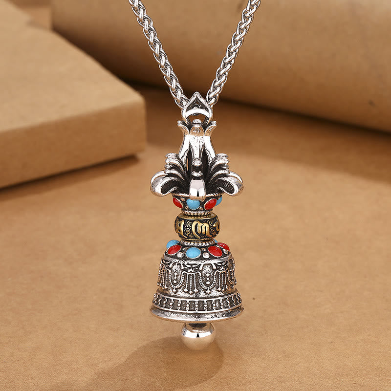 Collier Vajra Tibétain Om Mani Padme Hum en Cuivre