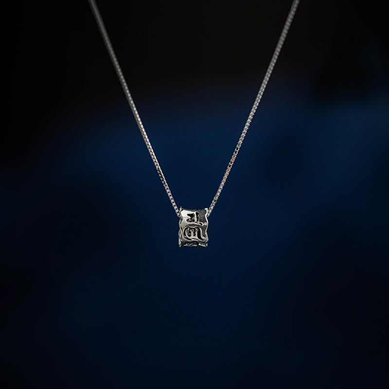 Collier Om Mani Padme Hum en Argent Sterling 925