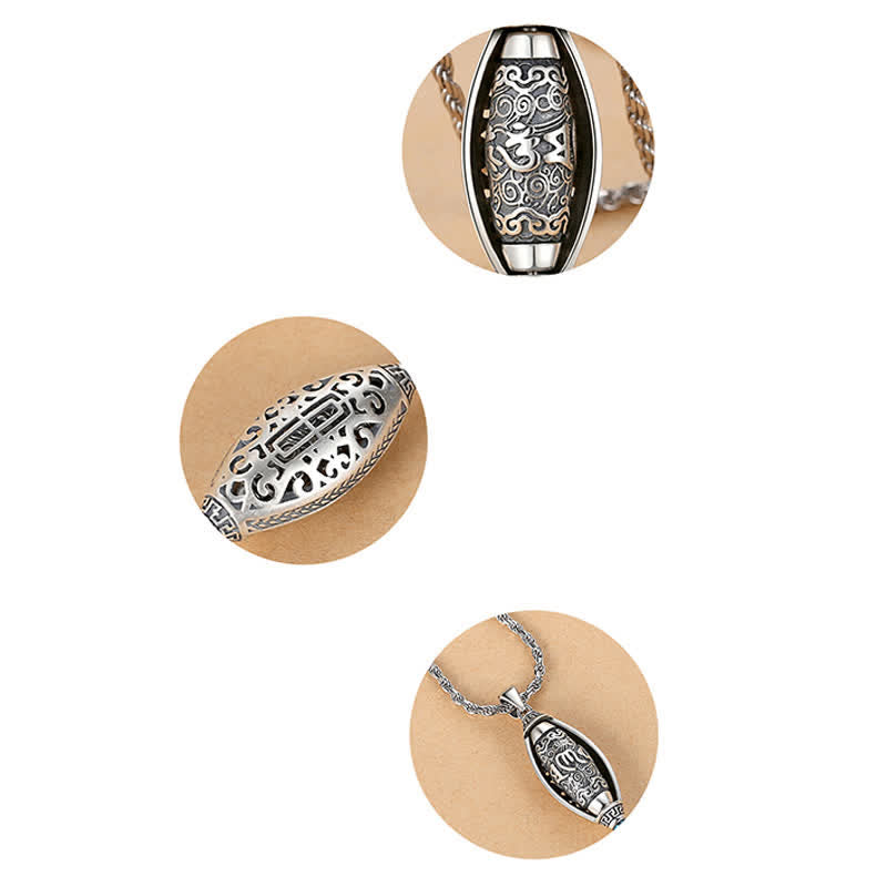 Collier Rotatif Om Mani Padme Hum en Cuivre