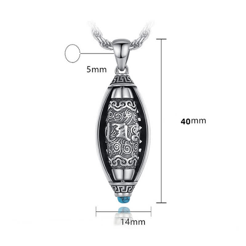 Collier Rotatif Om Mani Padme Hum en Cuivre