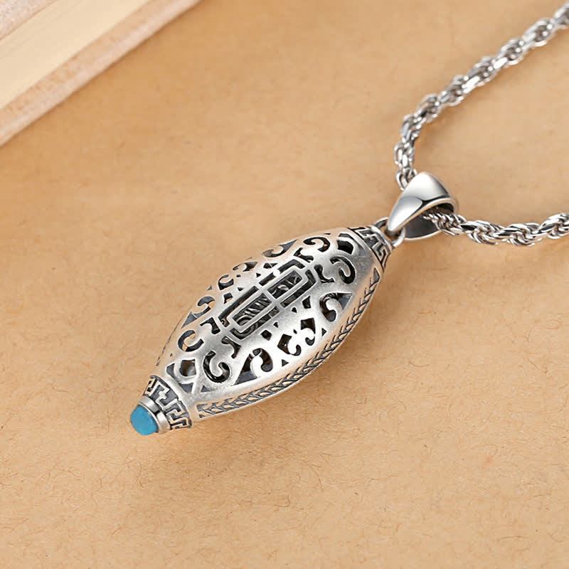 Collier Rotatif Om Mani Padme Hum en Cuivre