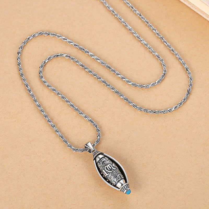 Collier Rotatif Om Mani Padme Hum en Cuivre