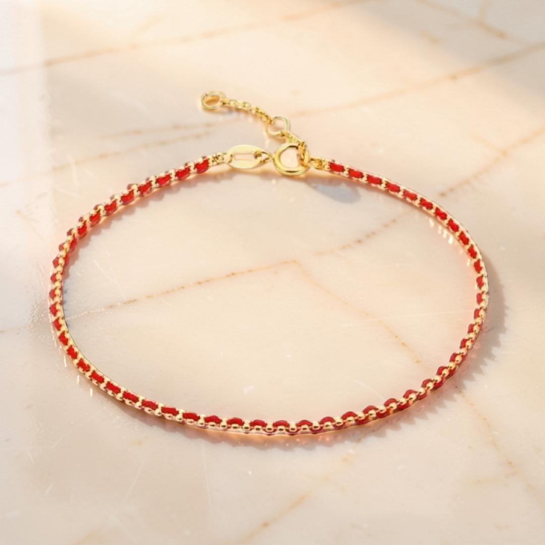 Bracelet Cordon Rouge – Chaîne de Protection