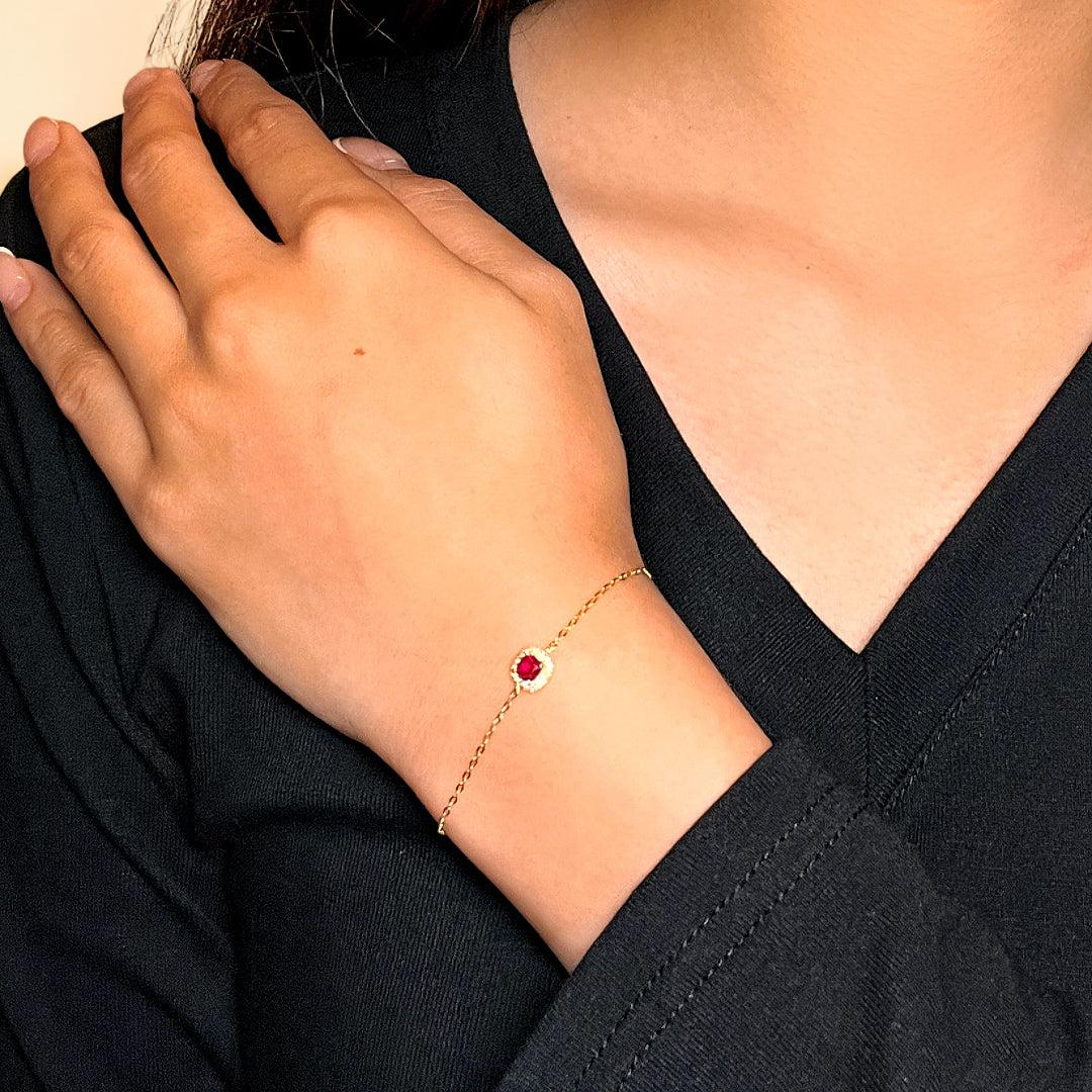 Bracelet Cornaline – Douceur Impérial, Argent